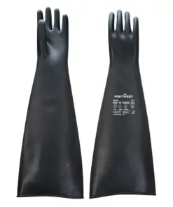 Portwest A803 Chem 600 Latex Heavyweight Gauntlet in Black