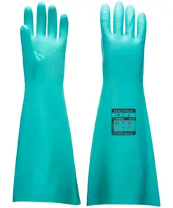Portwest A813 Chem 460 Nitrile Extended Gauntlet in Green