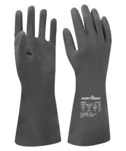 Portwest A820 Chem 380 Neoprene Gauntlet in Black