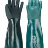Portwest A845 Chem 450 PVC Double Dipped Gauntlet in Green
