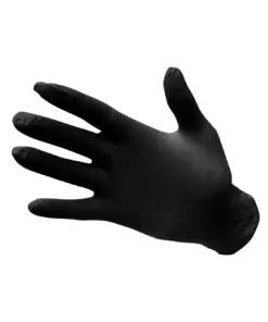 Portwest A925 Disp 3.5 mil Nitrile Powder Free Disposable Glove (Pk100) in Black