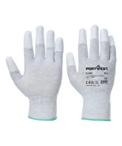 Portwest AB198 ESD 13 PU Fingertip Essential Multipack (Pk12) in Grey
