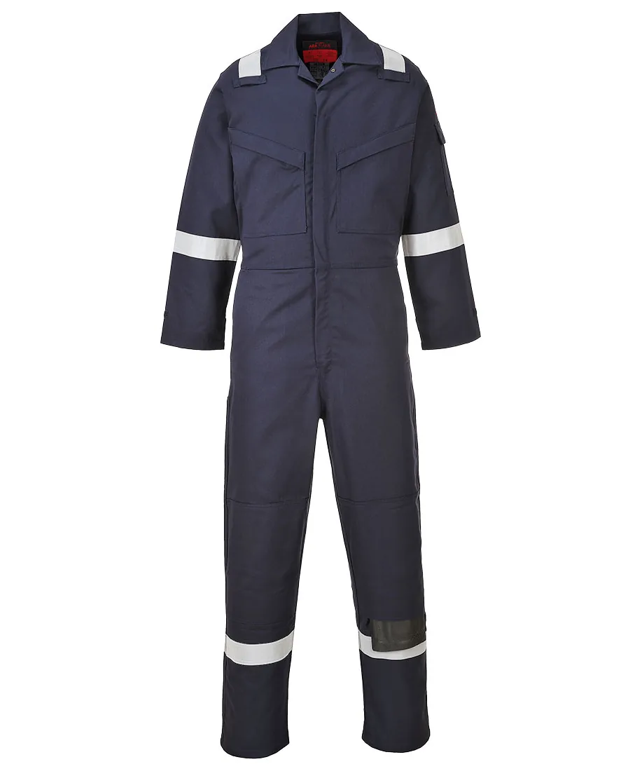 Portwest AF53 Araflame Work Lightweight FR Coverall in Navy