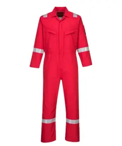 Portwest AF73 Araflame Work Lightweight FR Coverall in Red