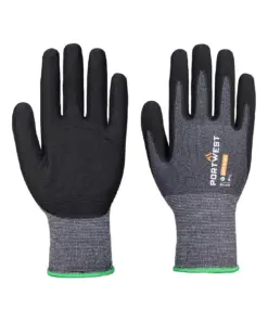 Portwest AP12 SG Grip 15 Eco Nitrile Glove (Pk12) in Grey/Black