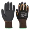 Portwest AP35 Grip 15 Nitrile Double Palm Glove in Black/Orange