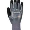 Portwest AP37 Grip 15 Nitrile Foam Touch Screen Glove in Grey/Black