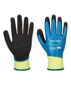 Portwest AP50 Cut D13 Nitrile Aqua Glove in Blue/Black