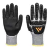 Portwest AP54 Impact F13 Nitrile Foam TPR Waterproof Glove in Grey/Black