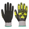 Portwest AP55 Impact D18 Nitrile Sandy TPR Waterproof Glove in Grey/Black