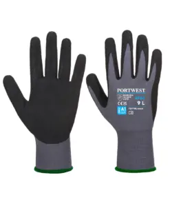 Portwest AP62 Grip 15 Nitrile Sandy Aqua Glove in Grey/Black