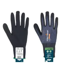 Portwest APR18 SG Cut C15 Nitrile Glove (Retail) in Blue/Black