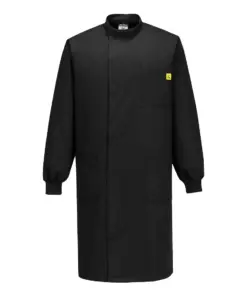 Portwest AS15 Anti-Static ESD Howie Coat in Black