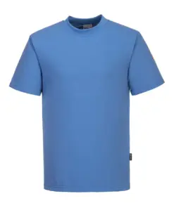 Portwest AS20 Anti-Static ESD T-Shirt Short Sleeve in Hamilton Blue