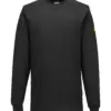 Portwest AS22 Anti-Static ESD T-Shirt Long Sleeve in Black