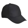 Portwest B010 Six Panel Baseball Cap in Black