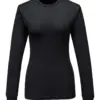 Portwest B136 Women's Baselayer Top Long Sleeve in Black