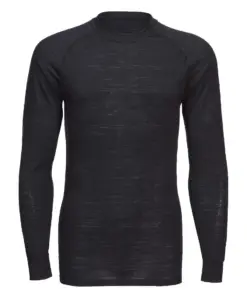 Portwest B183 Merino Wool Crewneck Baselayer Top in Black