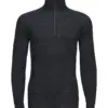 Portwest B184 Merino Wool 1/4 Zip Baselayer Top in Black