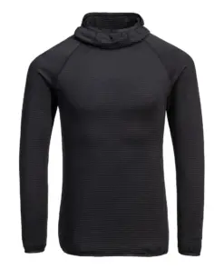 Portwest B191 Waffle Fleece Hooded Baselayer in Black