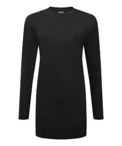 Portwest B194 Women's Cotton Modesty T-Shirt Long Sleeve in Black