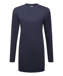 Portwest B194 Women's Cotton Modesty T-Shirt Long Sleeve in Navy