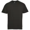 Portwest B195 Turin Cotton T-Shirt Short Sleeve in Black