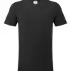 Portwest B197 V-Neck Cotton T-Shirt Short Sleeve in Black