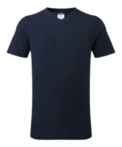 Portwest B197 V-Neck Cotton T-Shirt Short Sleeve in Navy