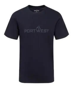 Portwest B198 Portwest Cotton T-Shirt Short Sleeve in Navy