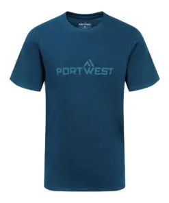 Portwest B198 Portwest Cotton T-Shirt Short Sleeve in Port Blue