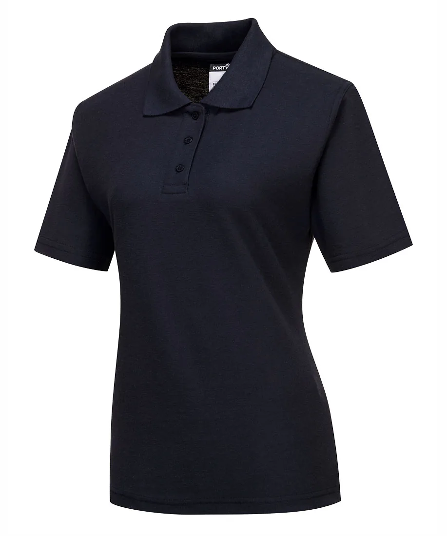 Portwest B209 Naples Women's Polo Shirt Short Sleeve in Navy