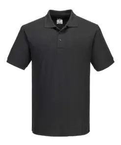 Portwest B210 Naples Polo Shirt Short Sleeve in Black
