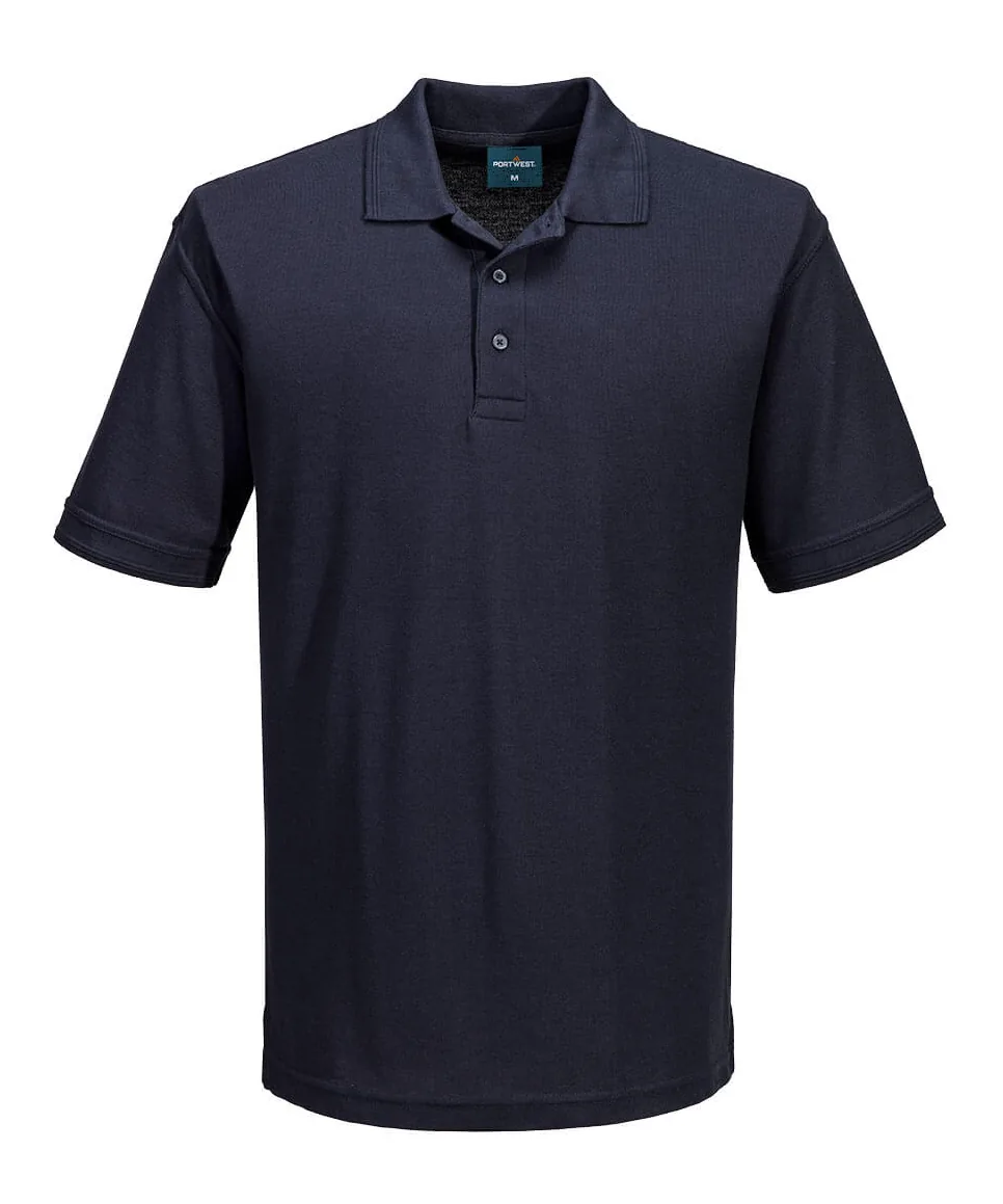 Portwest B210 Naples Polo Shirt Short Sleeve in Navy