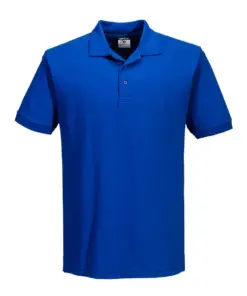Portwest B210 Naples Polo Shirt Short Sleeve in Royal Blue