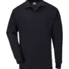 Portwest B212 Genoa Polo Shirt Long Sleeve in Black