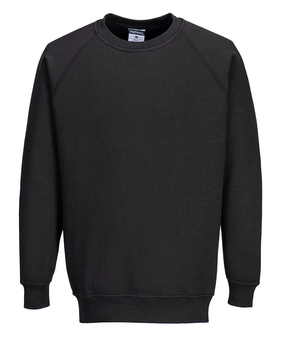 Portwest B300 Roma Sweatshirt in Black