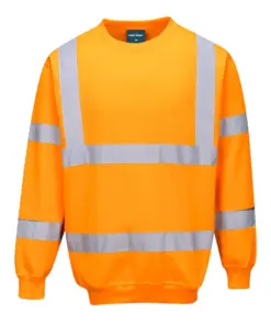 Portwest B303 Hi-Vis Sweatshirt in Orange