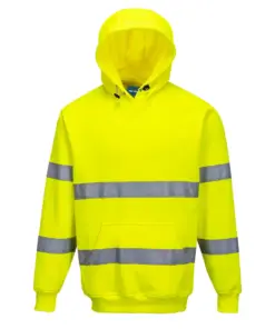 Portwest B304 Hi-Vis Hoodie in Yellow