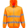 Portwest B305 Hi-Vis Zipped Hoodie in Orange