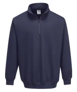 Portwest B309 Sorrento 1/4 Zip Neck Sweatshirt in Navy
