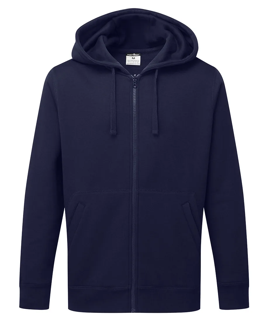 Portwest B312 Zipped Hoodie in Navy