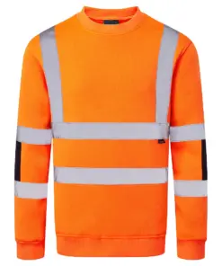 Portwest B313 Hi-Vis Knit Sweatshirt in Orange