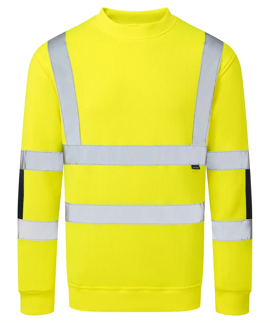Portwest B313 Hi-Vis Knit Sweatshirt in Yellow