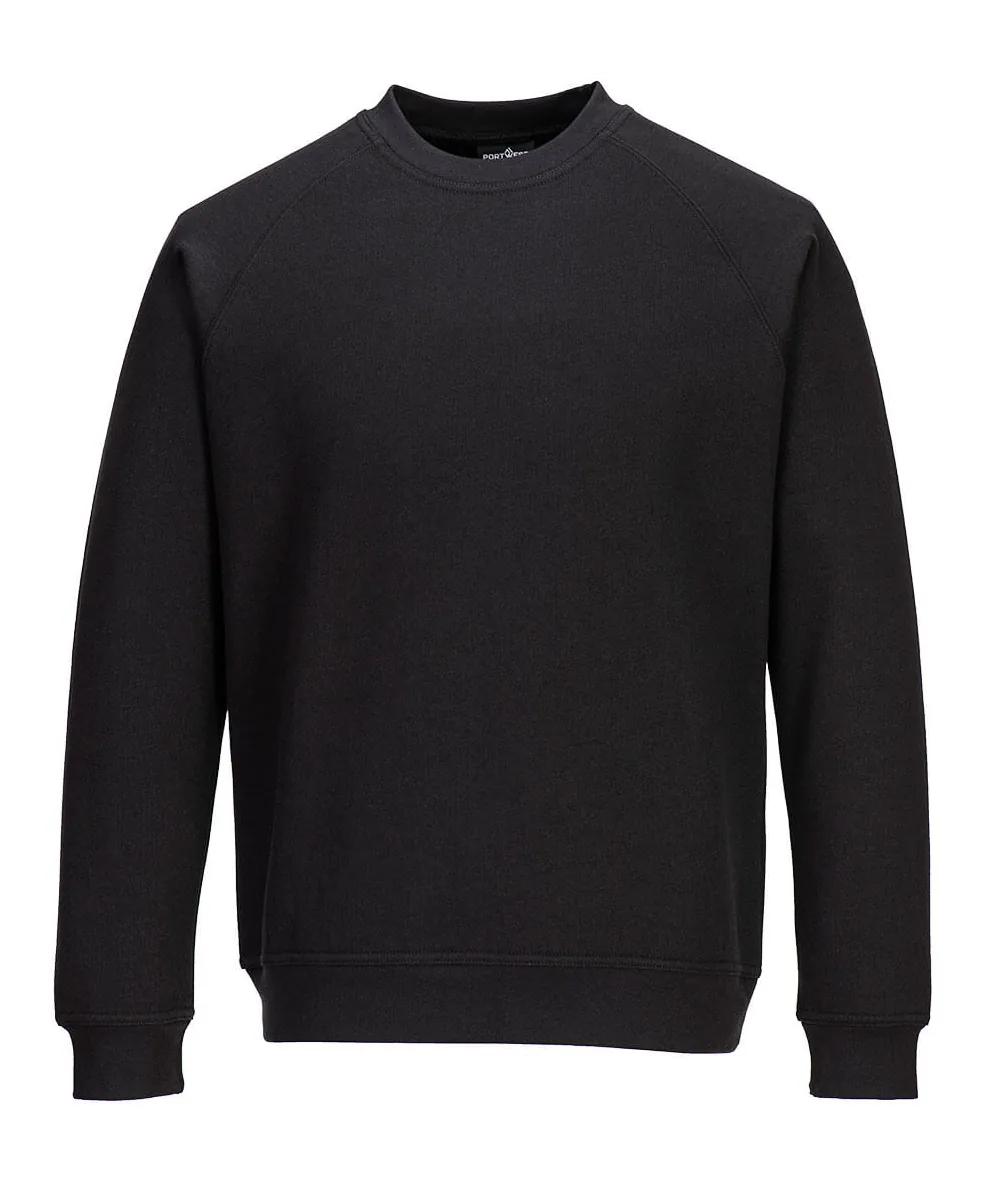 Portwest B330 Women's Sweatshirt in Black