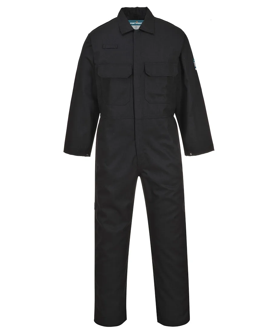 Portwest BIZ1 Bizweld Work FR Coverall in Black