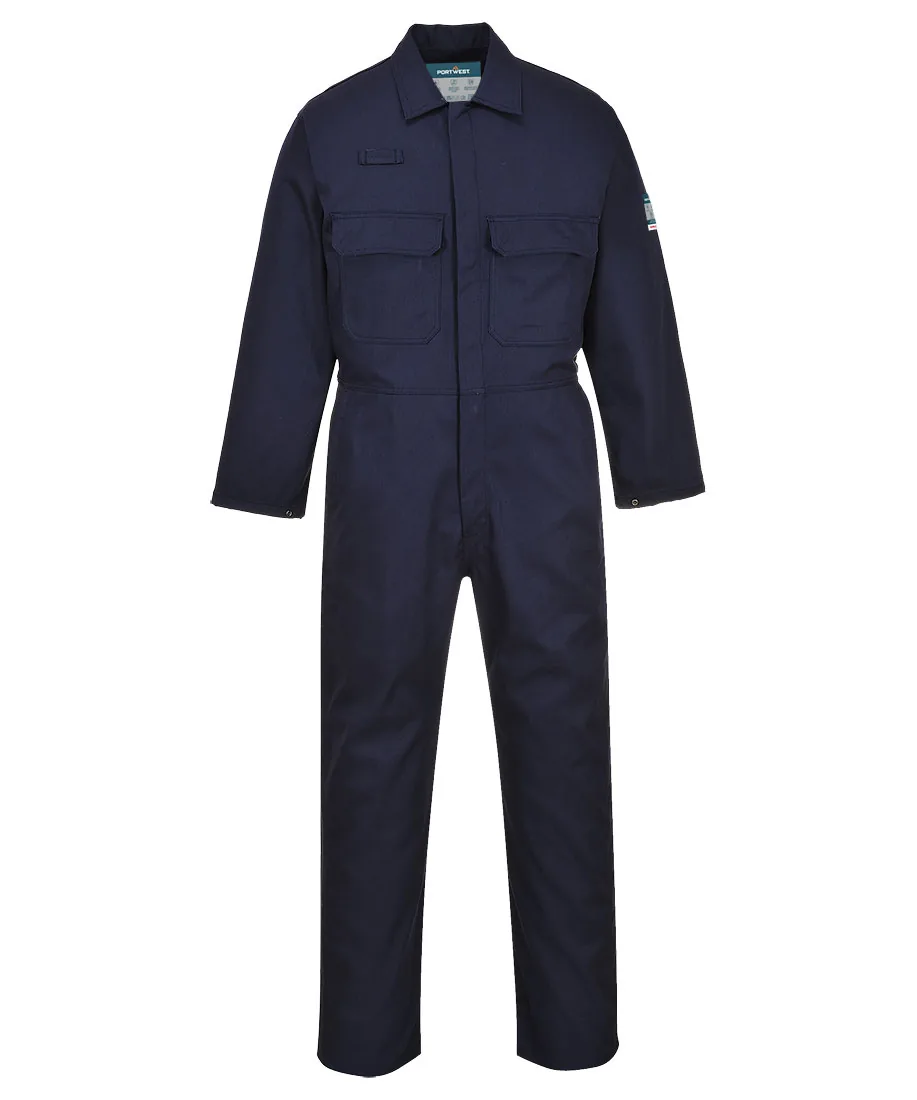 Portwest BIZ1 Bizweld Work FR Coverall in Navy