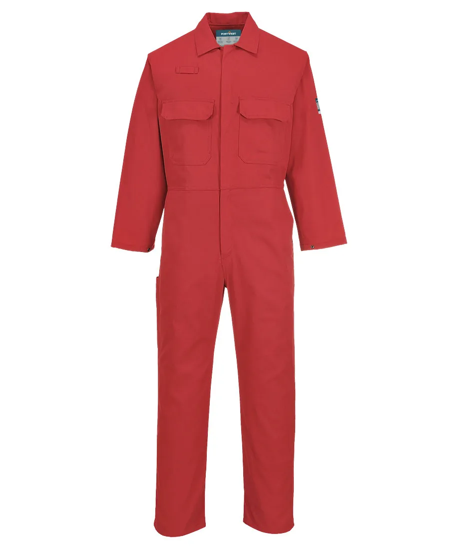 Portwest BIZ1 Bizweld Work FR Coverall in Red