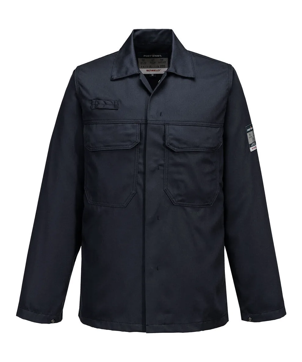 Portwest BIZ2 Bizweld Work FR Jacket in Navy