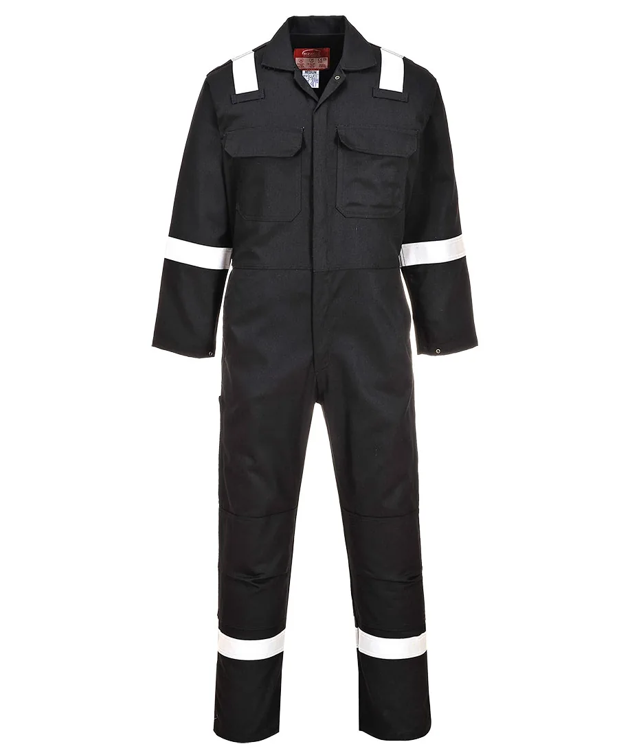 Portwest BIZ5 Bizweld Work FR Coverall in Black